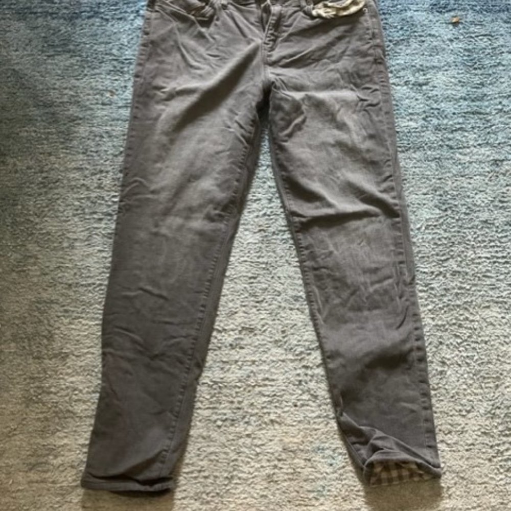 Eddie Bauer Lined Jeans Boyfriend, relaxed leg size 8 Good use condition